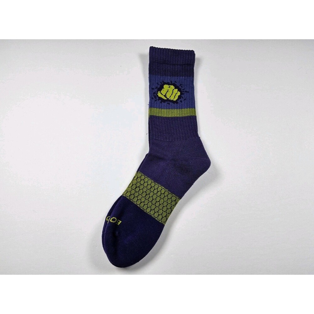 Bombas Marvel Hulk Purple Crew Socks Size M